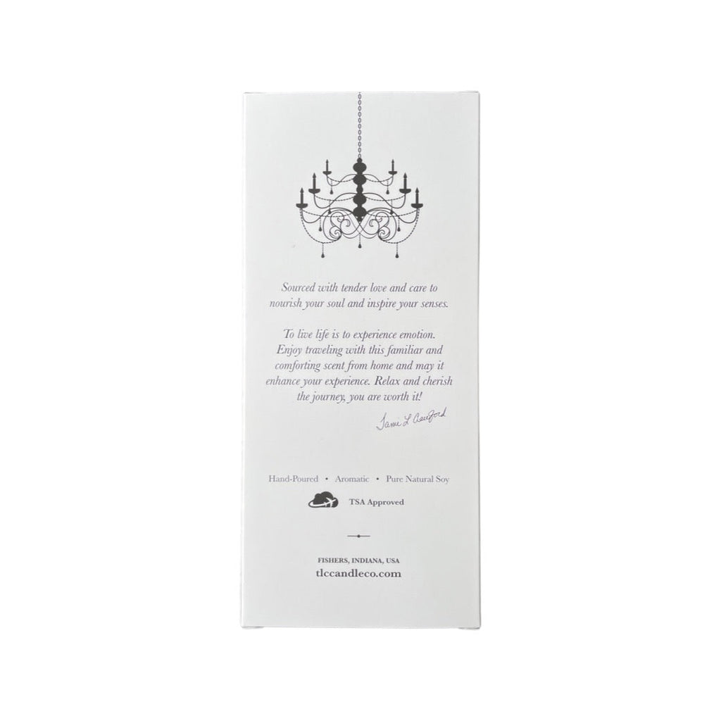 Travel Candle with Matches - Belgian Linen